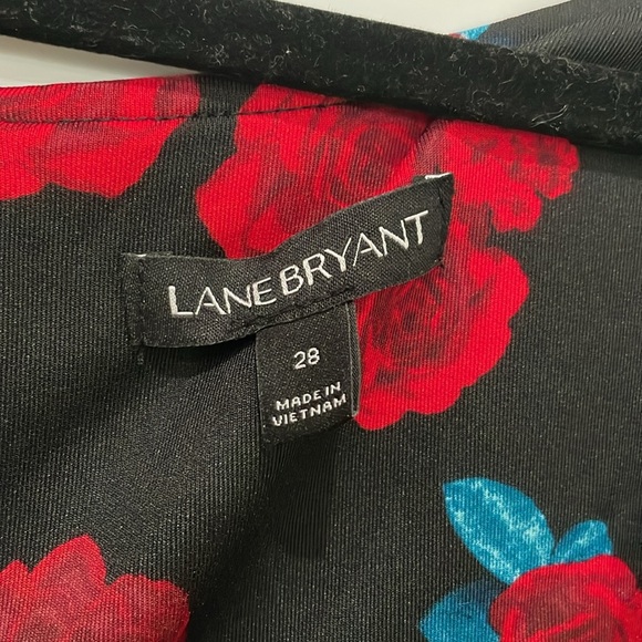 Lane Bryant Rockabilly Dress Black Red Floral
Rose Roses Plus Size 28 Fit Flare - Picture 5 of 12
